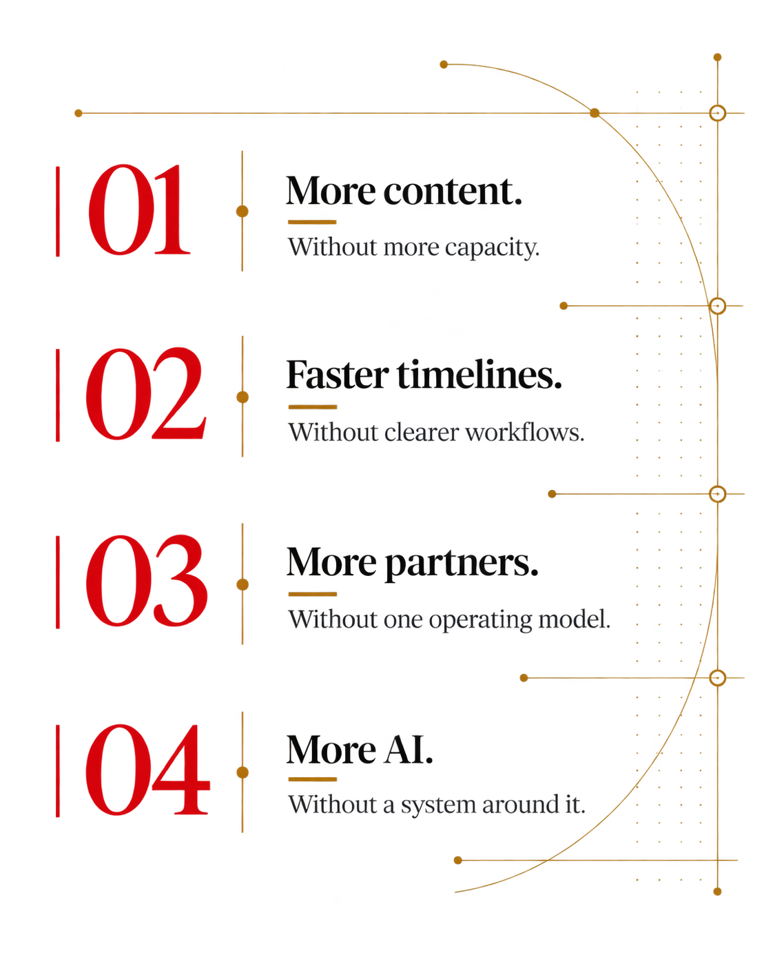 A statistical infographic comparing four models based on content capacity, word flow clarity, operating system, and system structure, with each model showing different strengths and weaknesses.