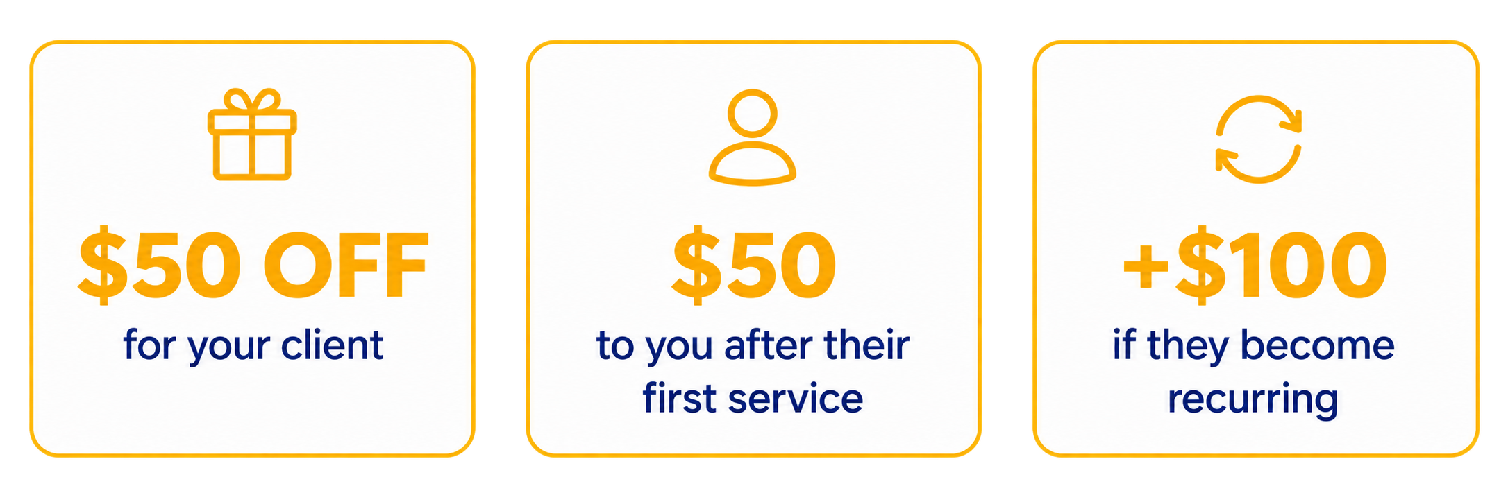 Aurum Fresh Partner Referral Program benefits for realtors and industry partners, including client savings and referral rewards for completed residential cleaning services.