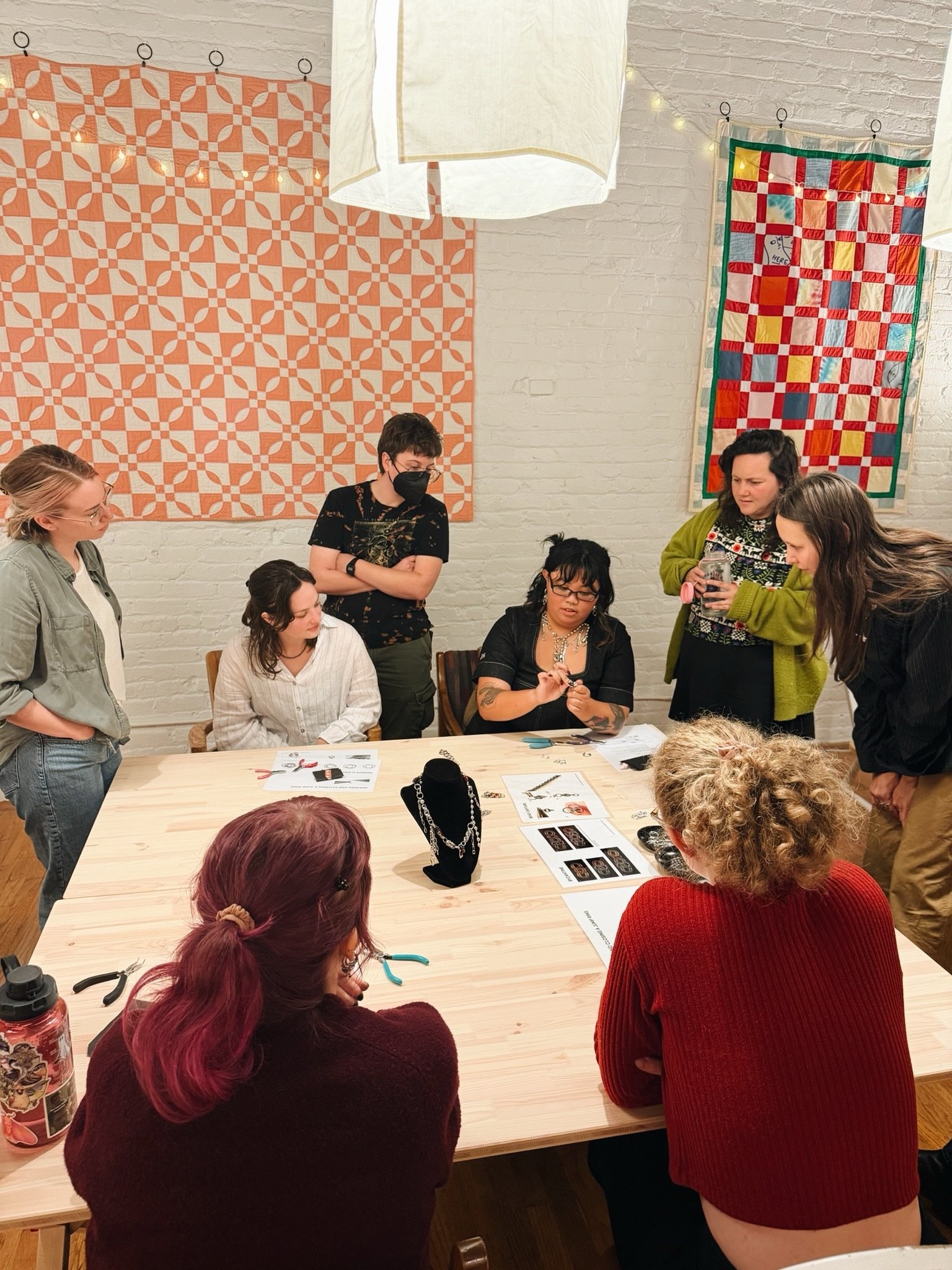 Scenes from the first week of City Folk 😭. Thank you to everyone who has come through to learn and share craft love! 

Huge shoutout to our instructors @sunbunnystudio @afterapture @aikrochet @junkmail_jewelry you are all so cool and talented and fu