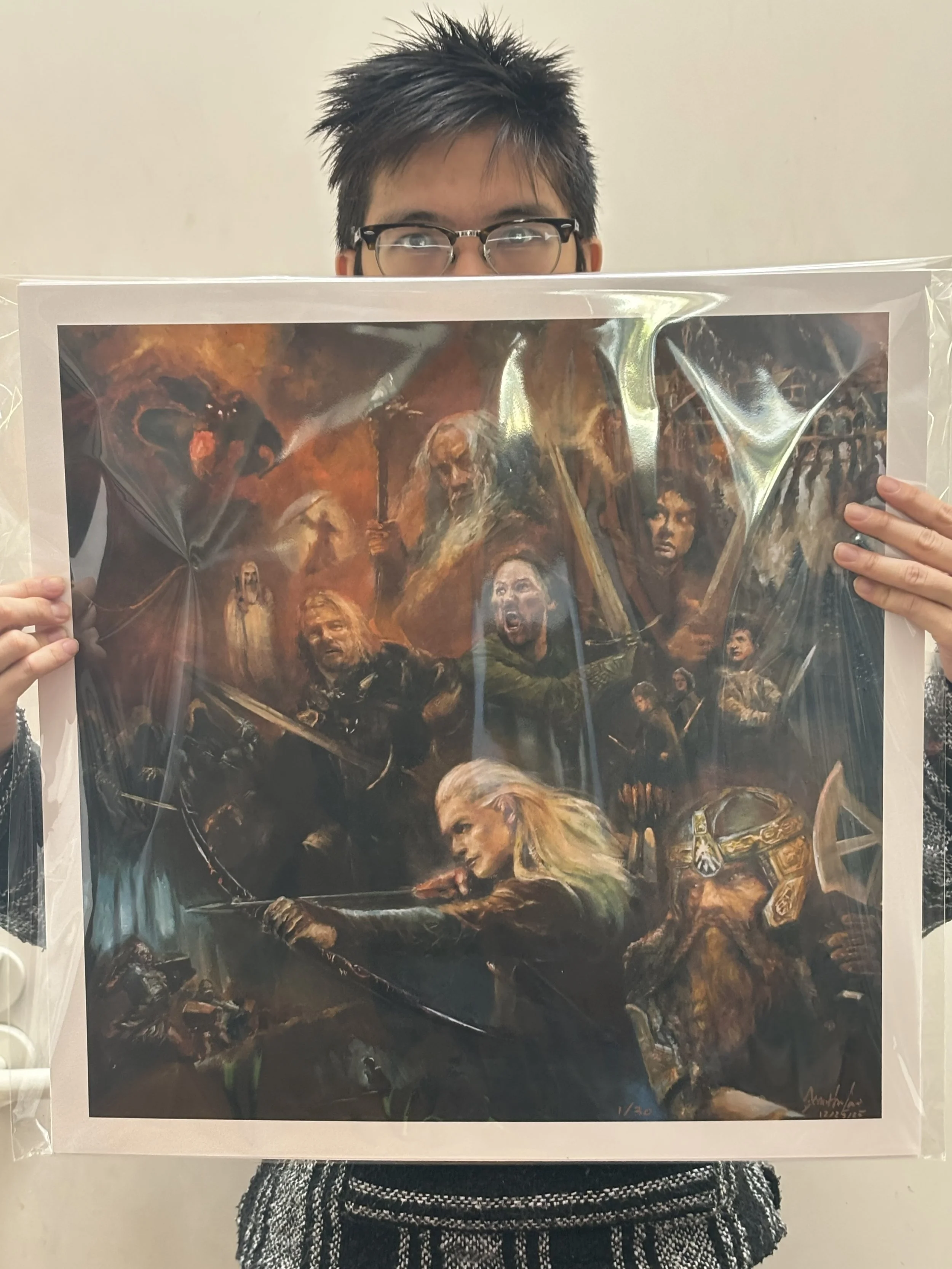 Lord of the rings Fellowship of the ring print 22x22