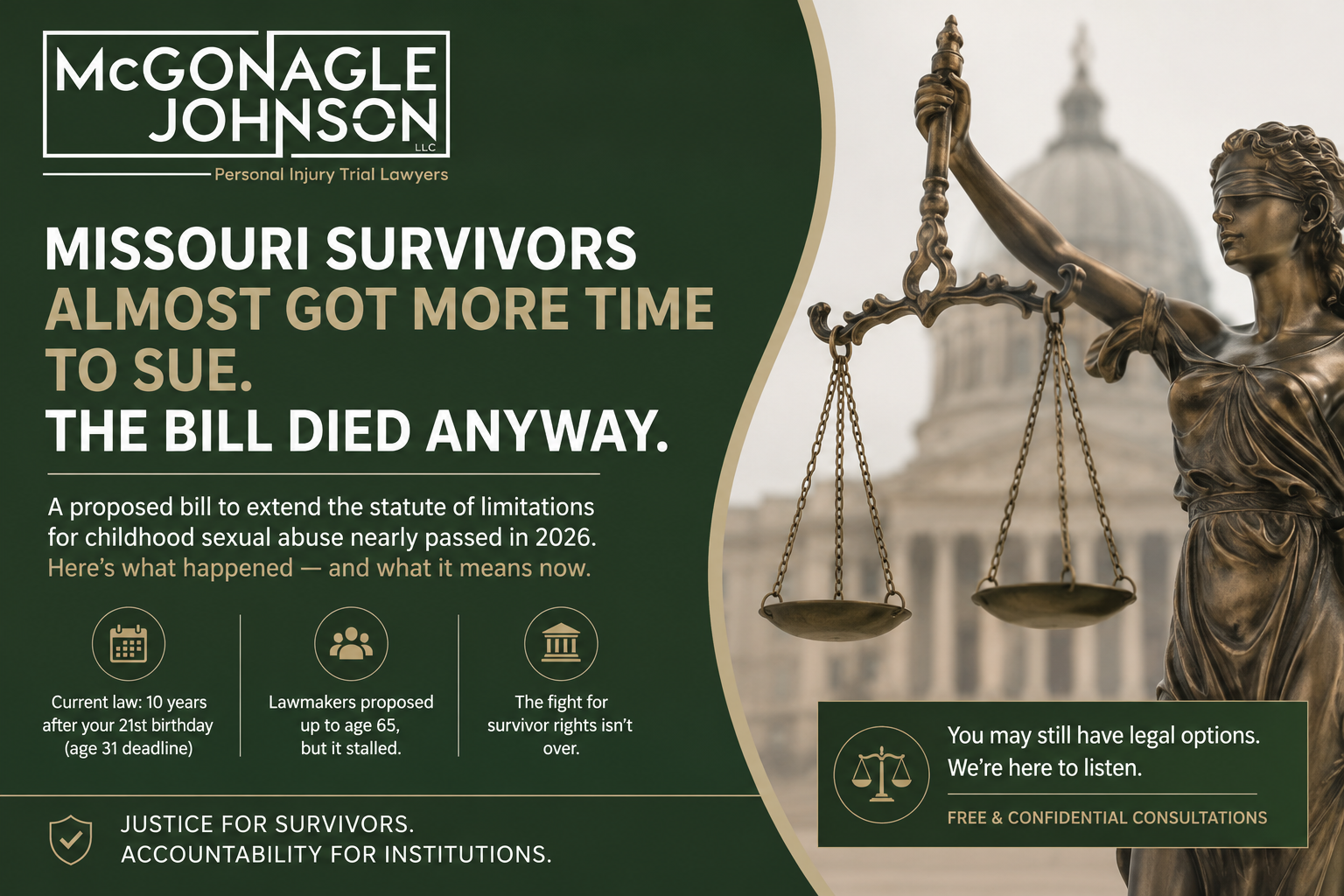 Missouri Survivors Almost Got More Time to Sue. The Bill Died Anyway.