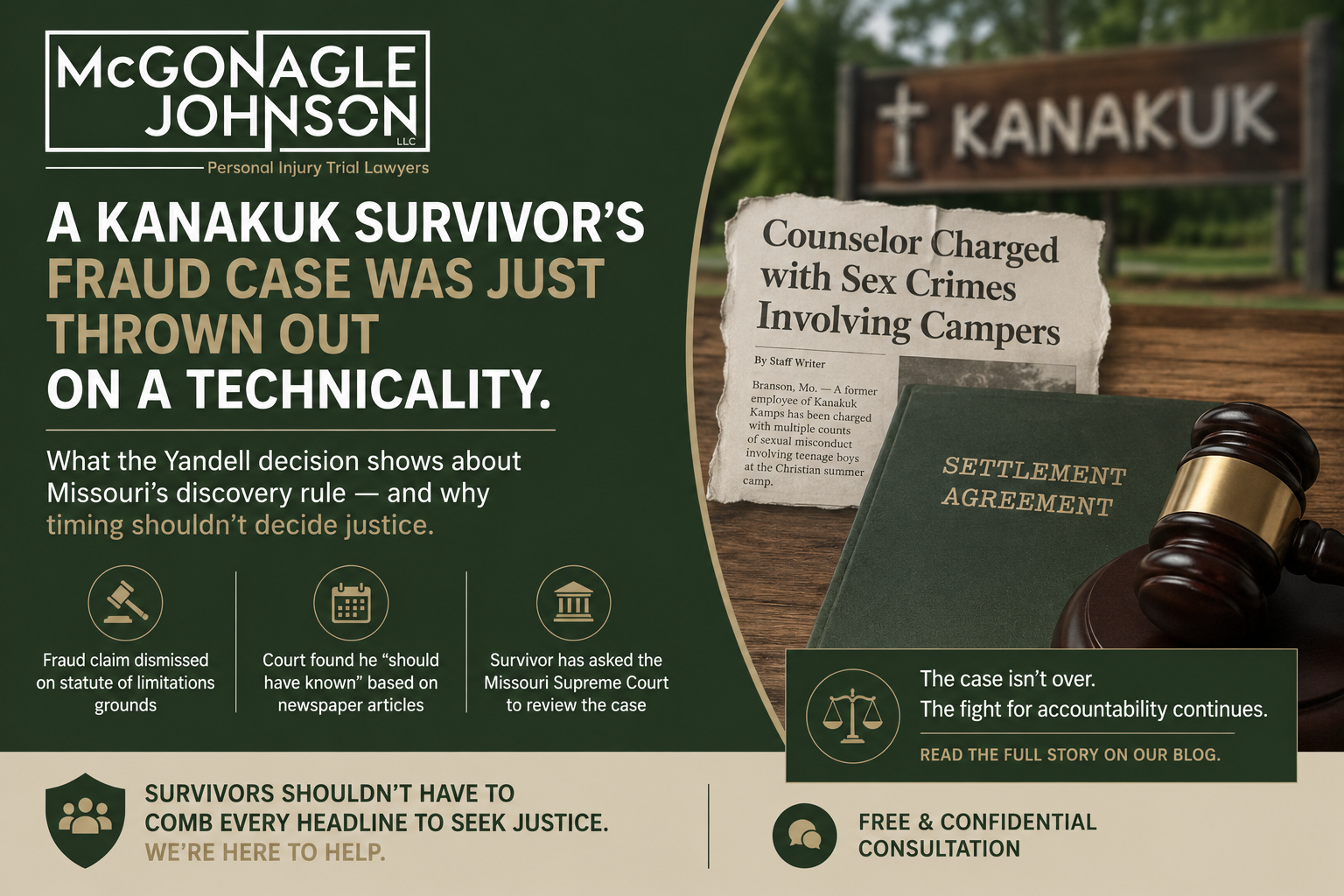 A Kanakuk Survivor's Fraud Case Was Just Thrown Out on a Technicality. It Shows Exactly What's Wrong With Missouri's Discovery Rule.