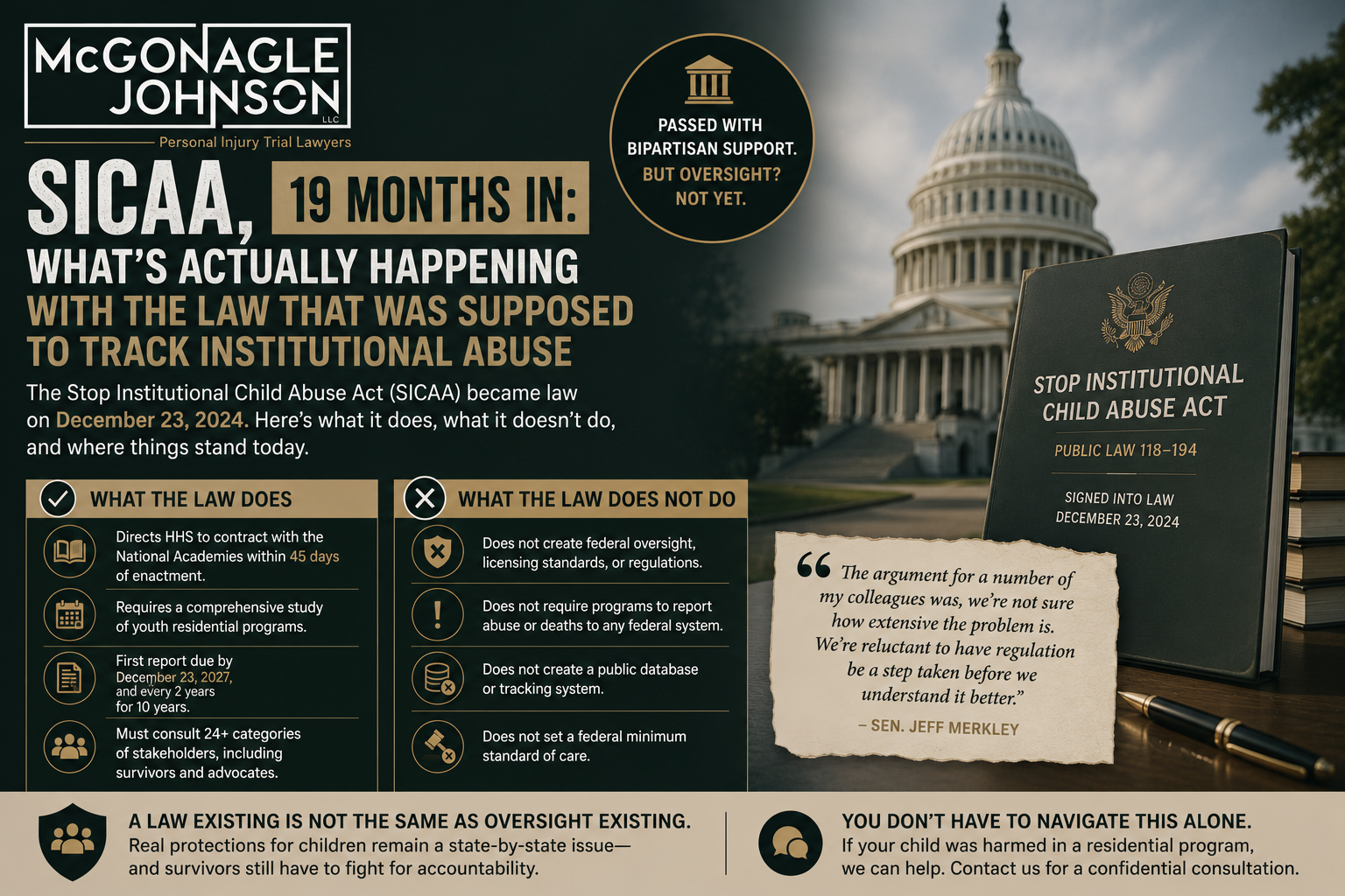 SICAA, 19 Months In: What's Actually Happening With the Law That Was Supposed to Track Institutional Abuse
