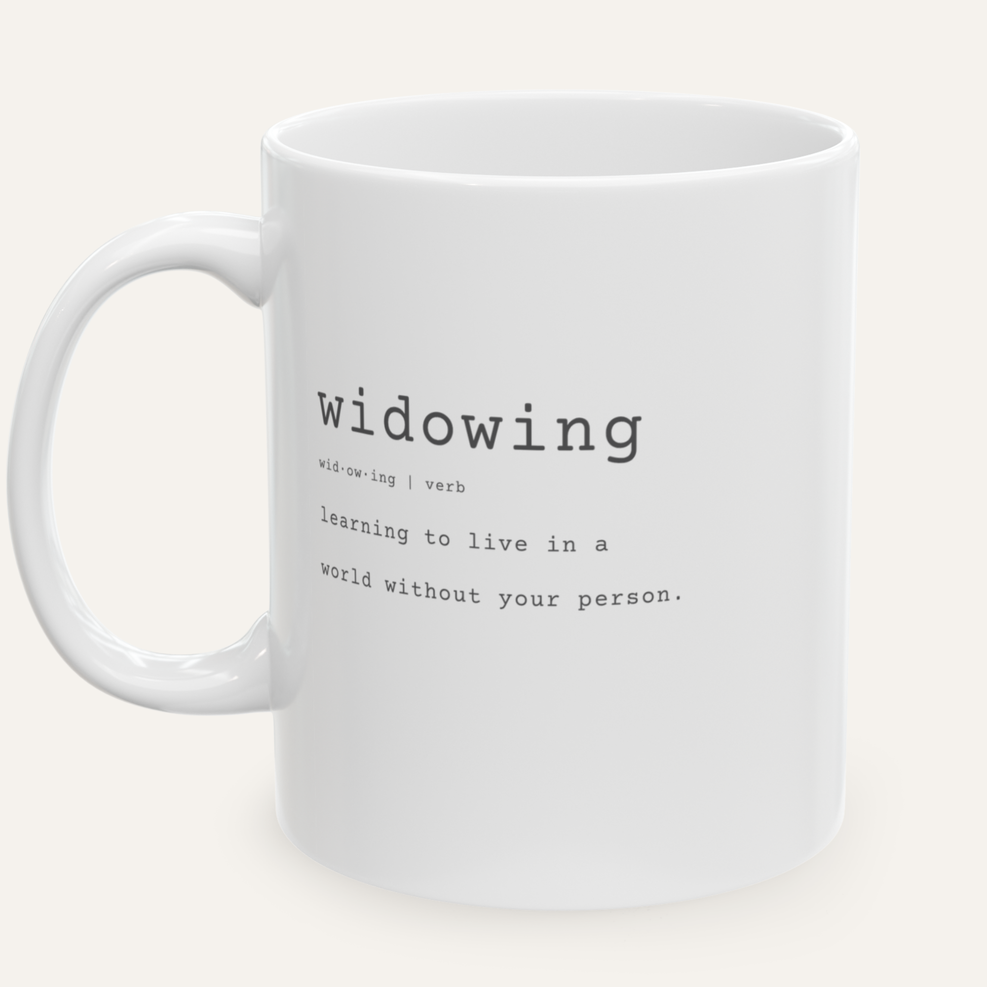 widowing™. mug | white