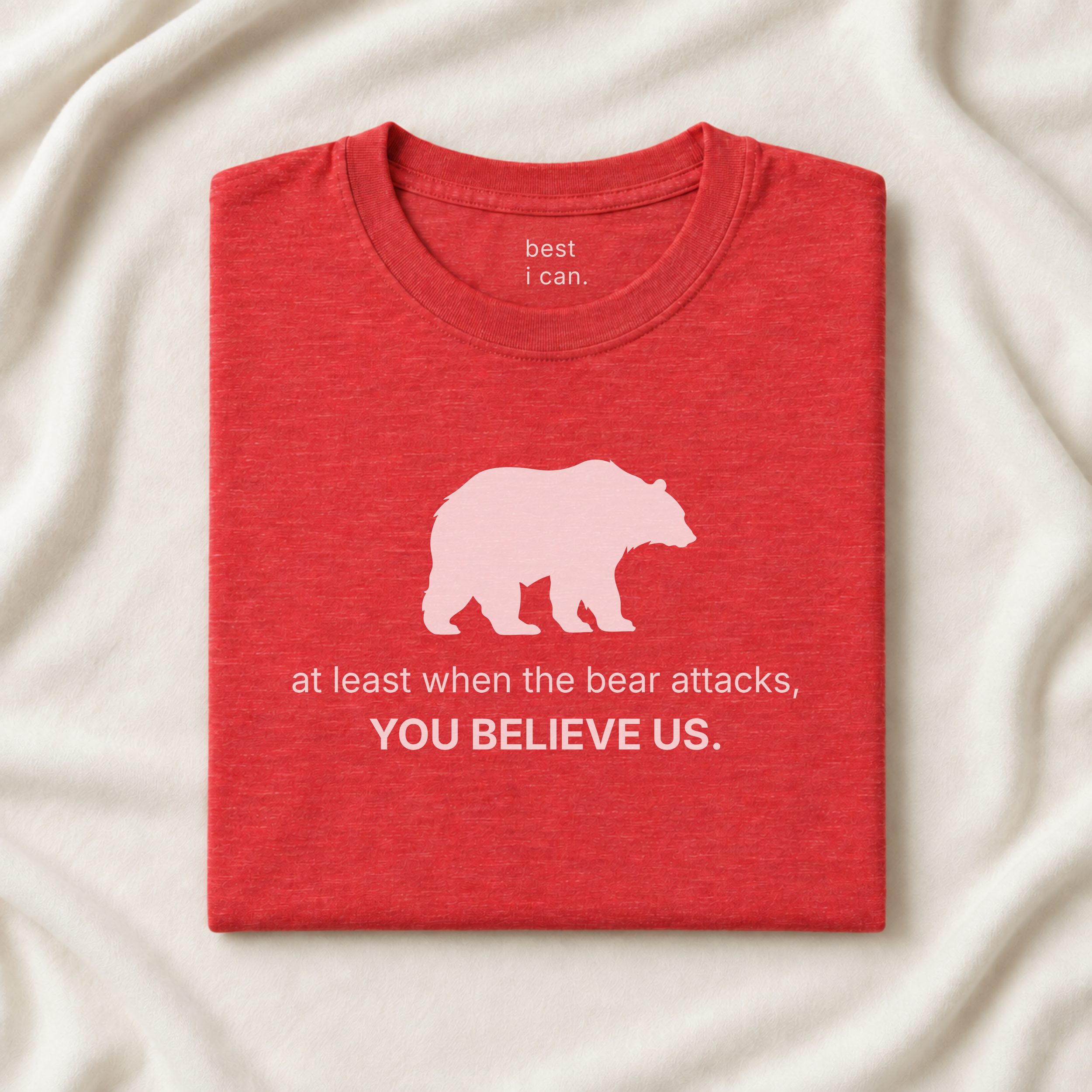 red i choose the bear t-shirt