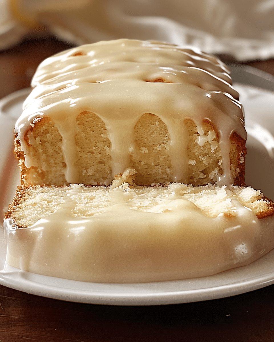 Vanilla Pound Cake with Glaze