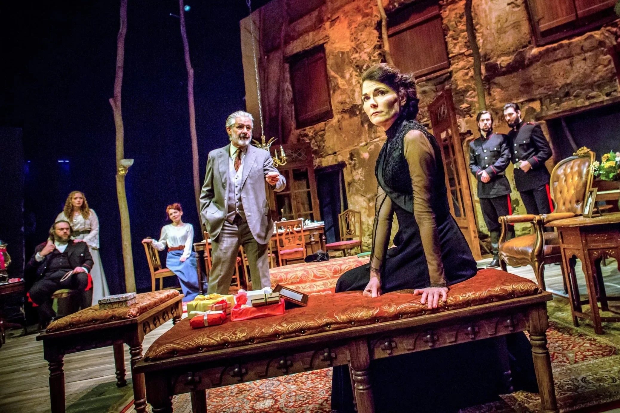 Masha in THREE SISTERS * Hedgerow Theatre. Directed by Harriet Power
INQUIRER:  "Jessica's terminally unfulfilled Masha drips with ennui that turns to passion in the arms of her forbidden love."
