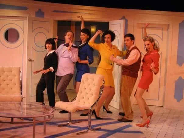 Gabriella in BOEING BOEING Act 2 Playhouse. Directed by Harriet Power *with Tony Braithwaite, Kristyn Chouiniere, Sarah Doherty, Anthony Lawton, & Deven Walker.