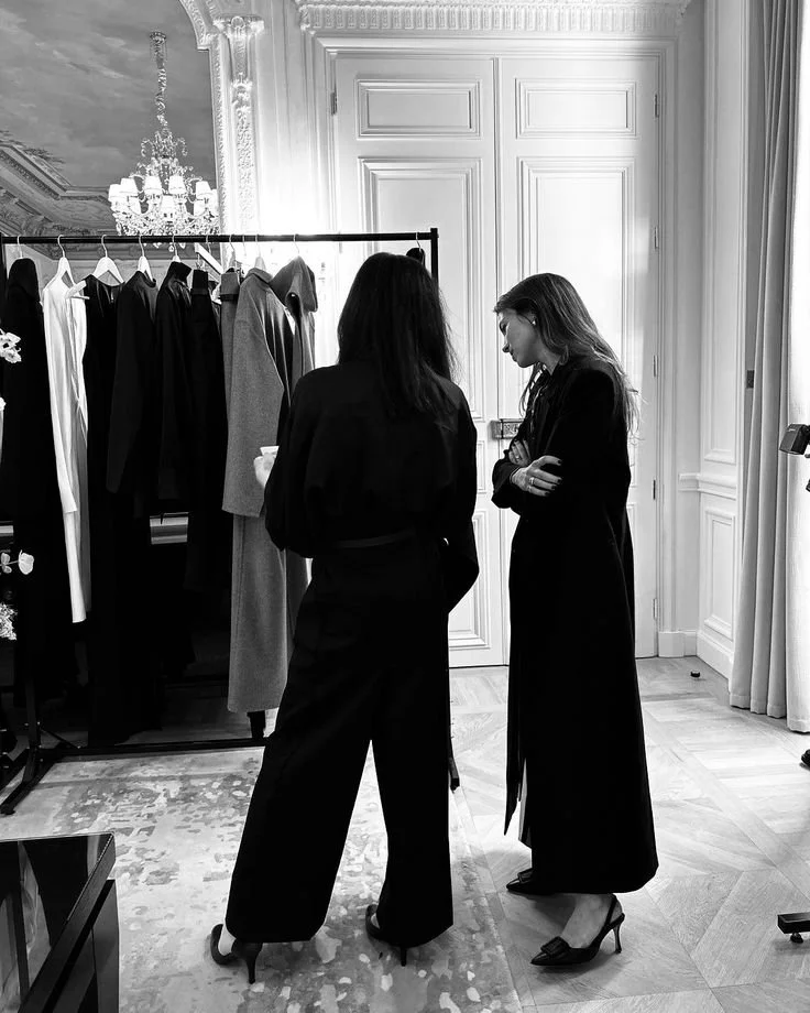 personal stylists and wardrobe organizers working in a luxury closet in New Jersey