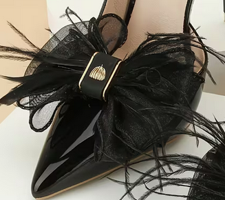 Elegant Feathered Stiletto Clips