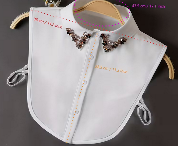 Beaded Decorative add-on Collar