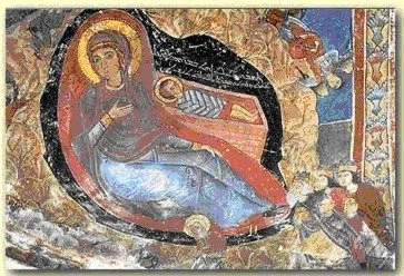 Coptic icon of the Nativity