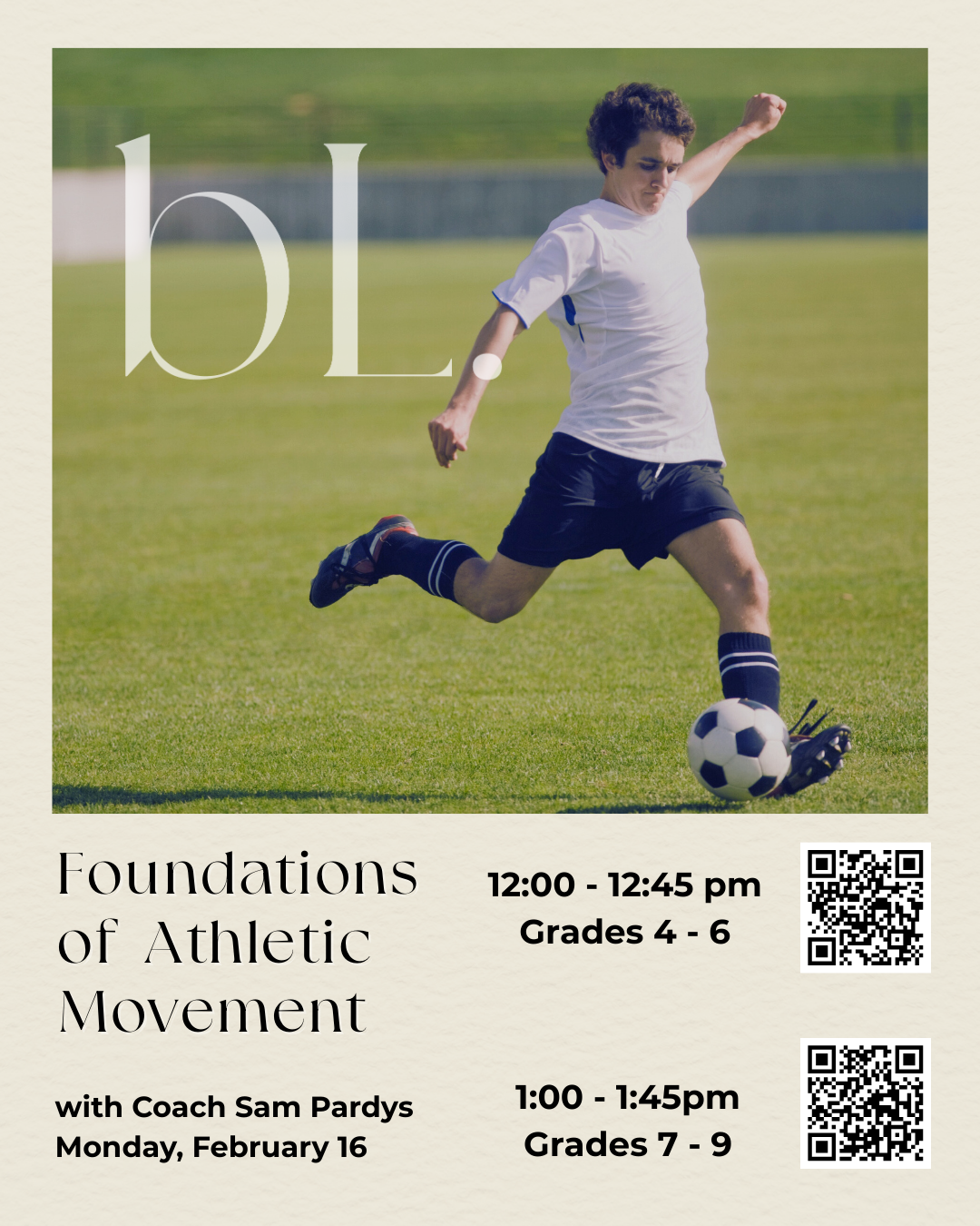 Foundations of Athletic Movement — President’s Day Special Class for Grades 4-6 (Copy)