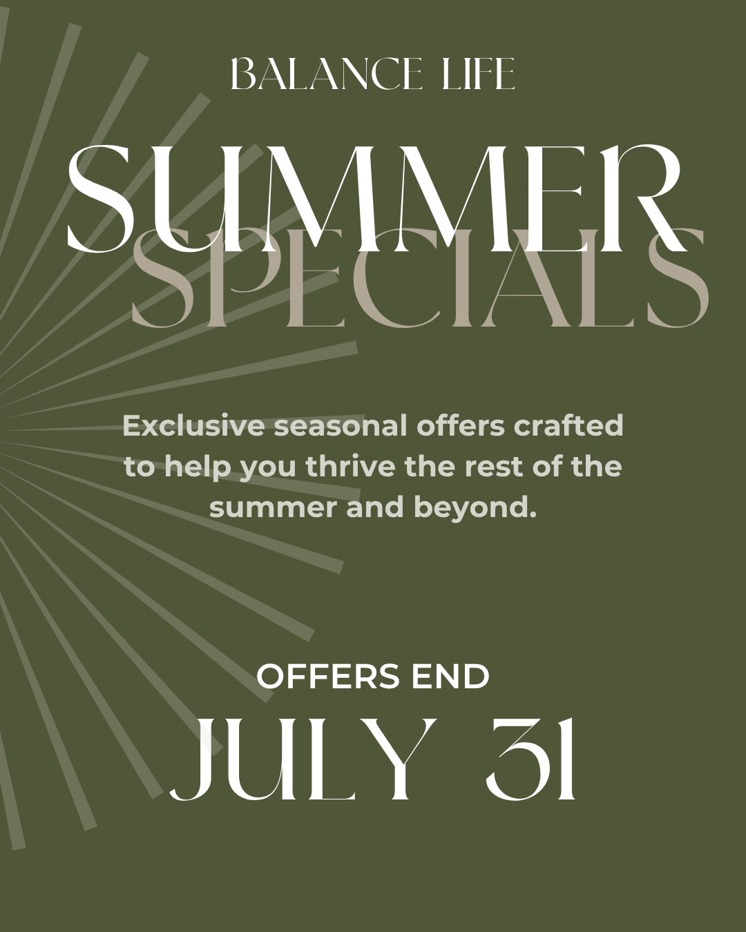 Summer Specials