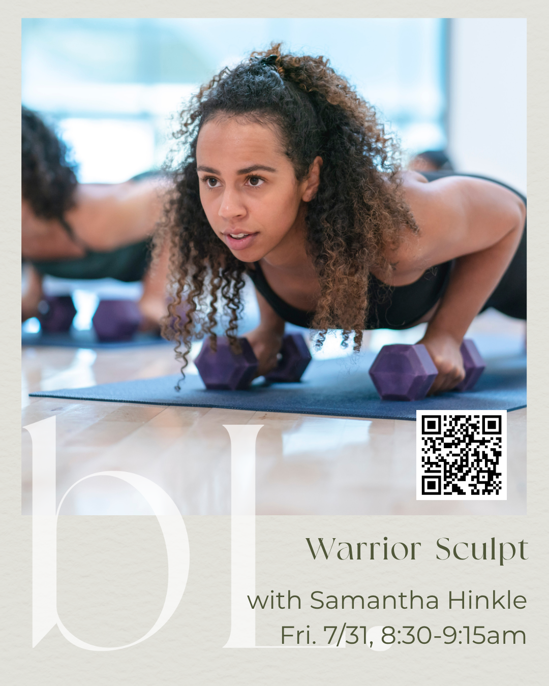 Pop Up Class:  Warrior Sculpt