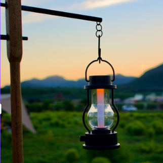 Lantern and sunset view