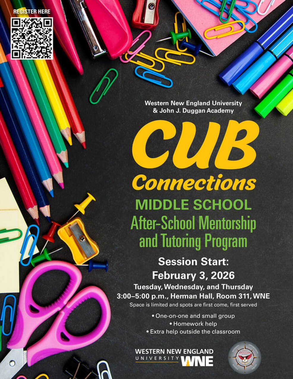 CUB Connections - Middle School Mentorship and Tutoring Program