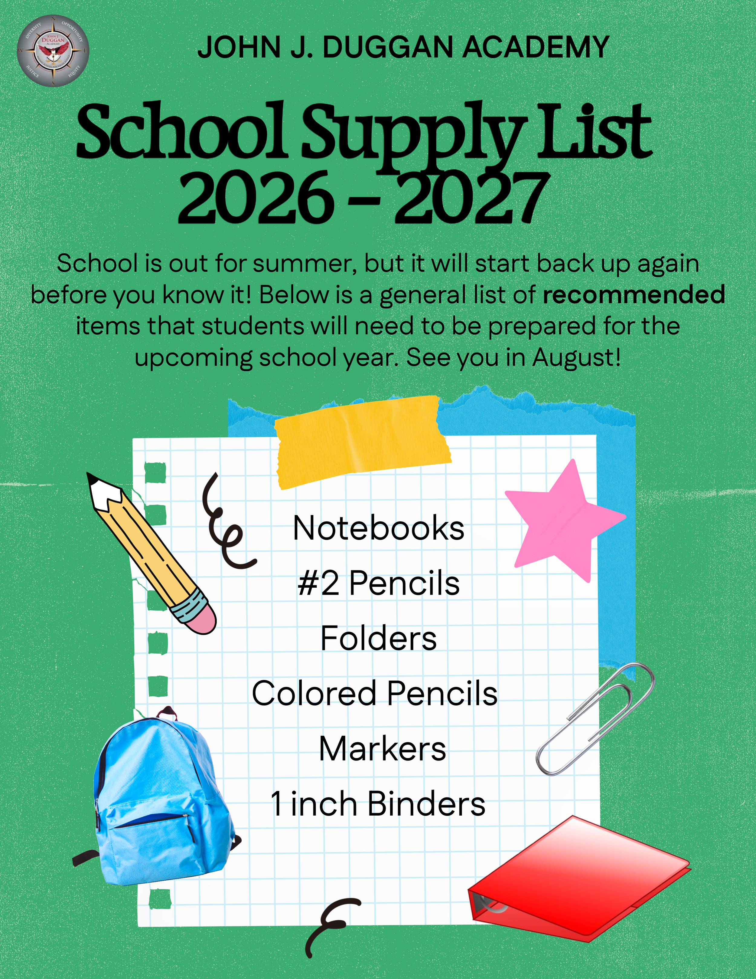 School Supply List