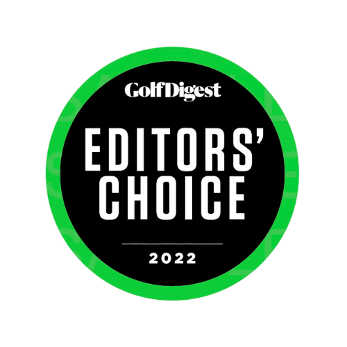 Golf Digest Editors' Choice 2022 badge with green border and black center.