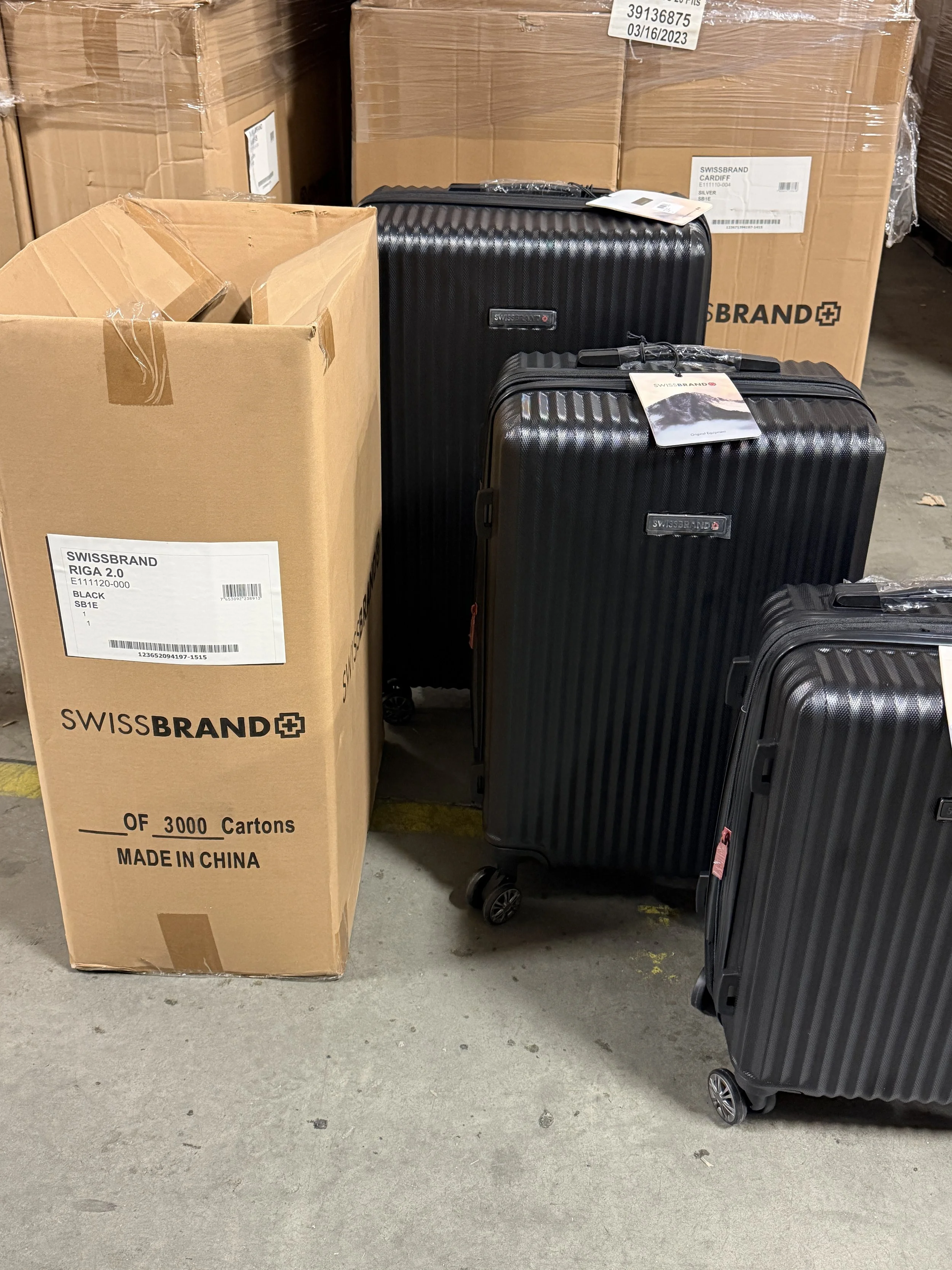 Swiss Brand Luggage Bag Wholesale Contianer