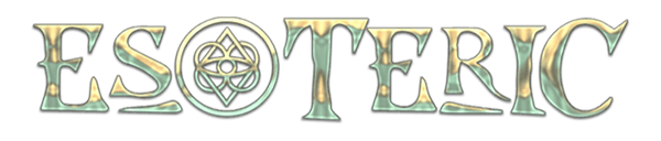 The word "Esoteric" in stylized text with a circular geometric symbol replacing the "O".
