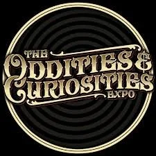Logo for The Oddities & Curiosities Expo with vintage-style text