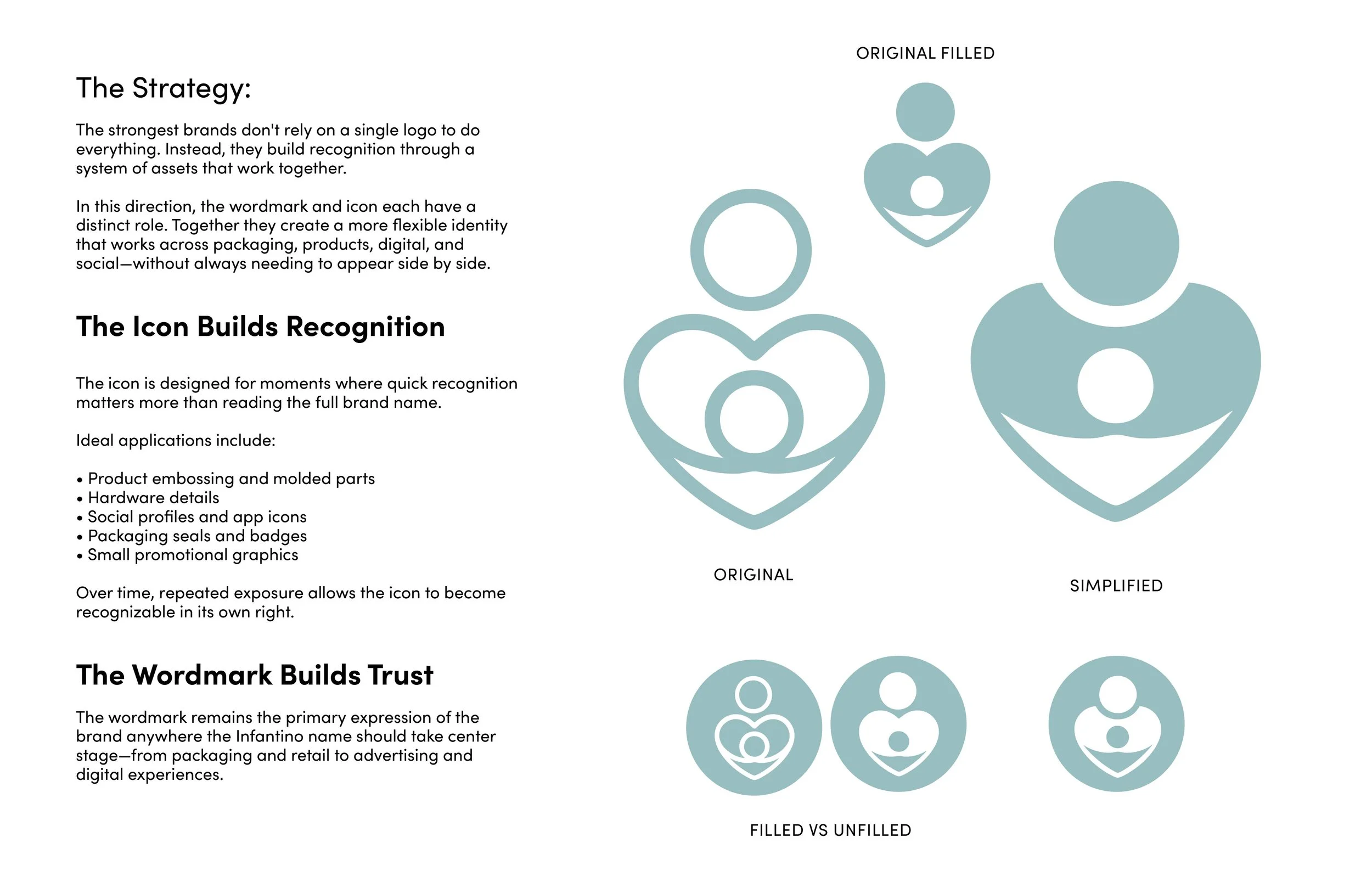 Infantino brand icon system and visual identity design.