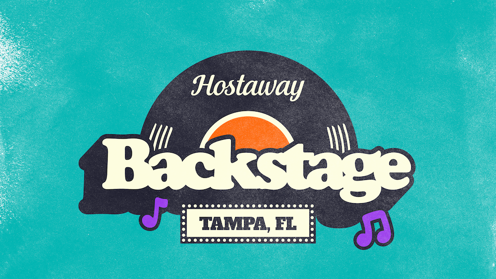 Hostaway Backstage event branding and visual identity designed by Elena Schnell.