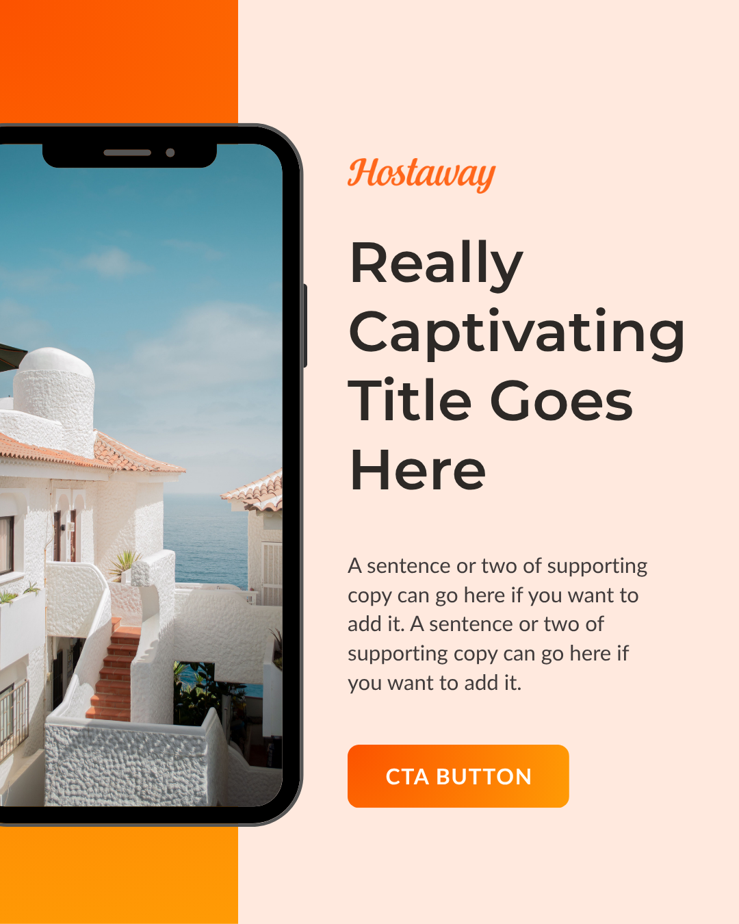 Hostaway digital advertising and campaign creative for vacation rental software.