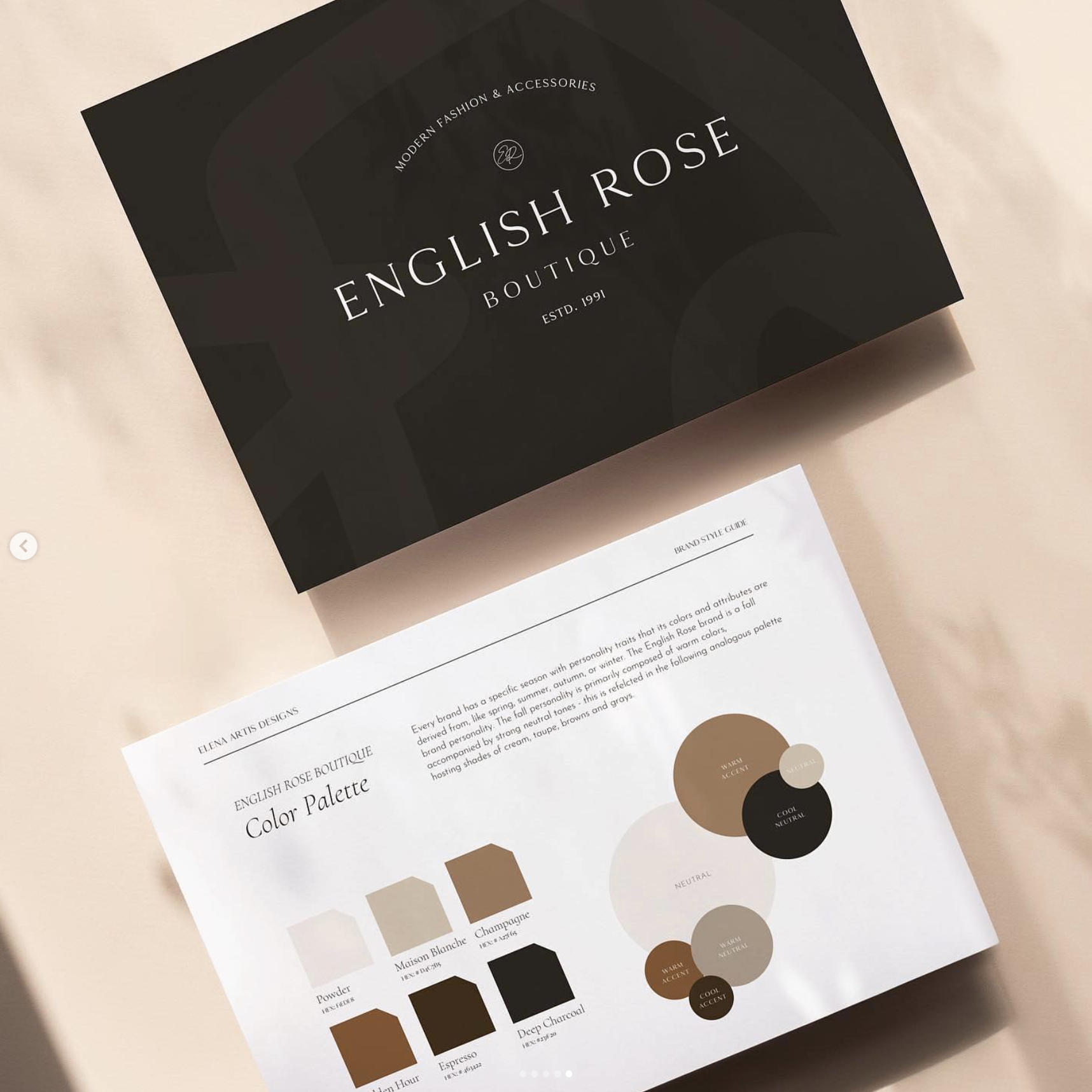 Brand identity and visual direction for a women's clothing boutique.