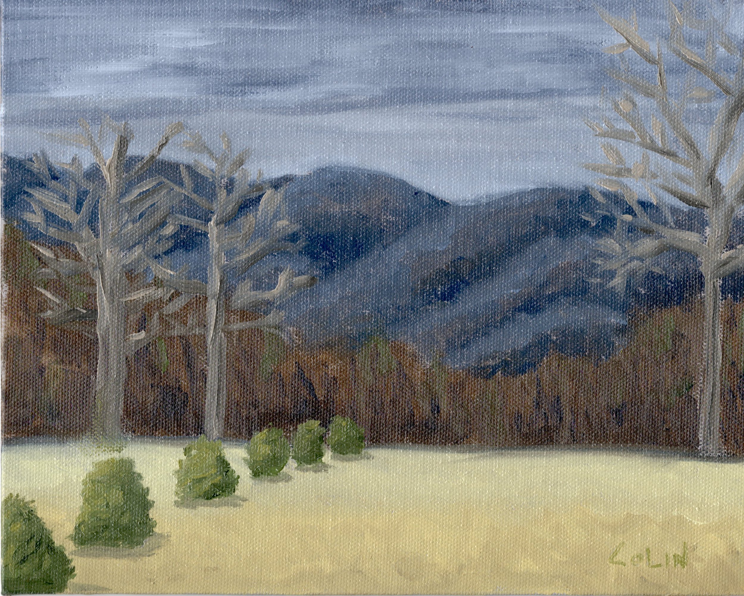 Plein Air - Waiting on Snow