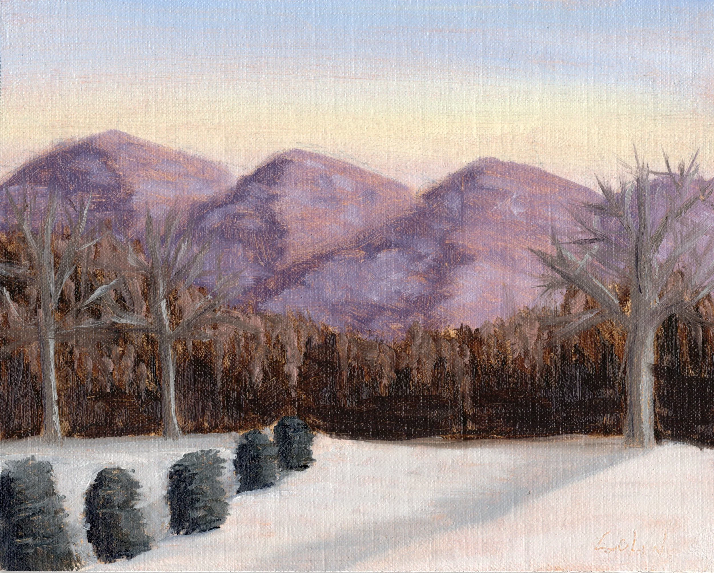 Plein Air - Morning Snow
