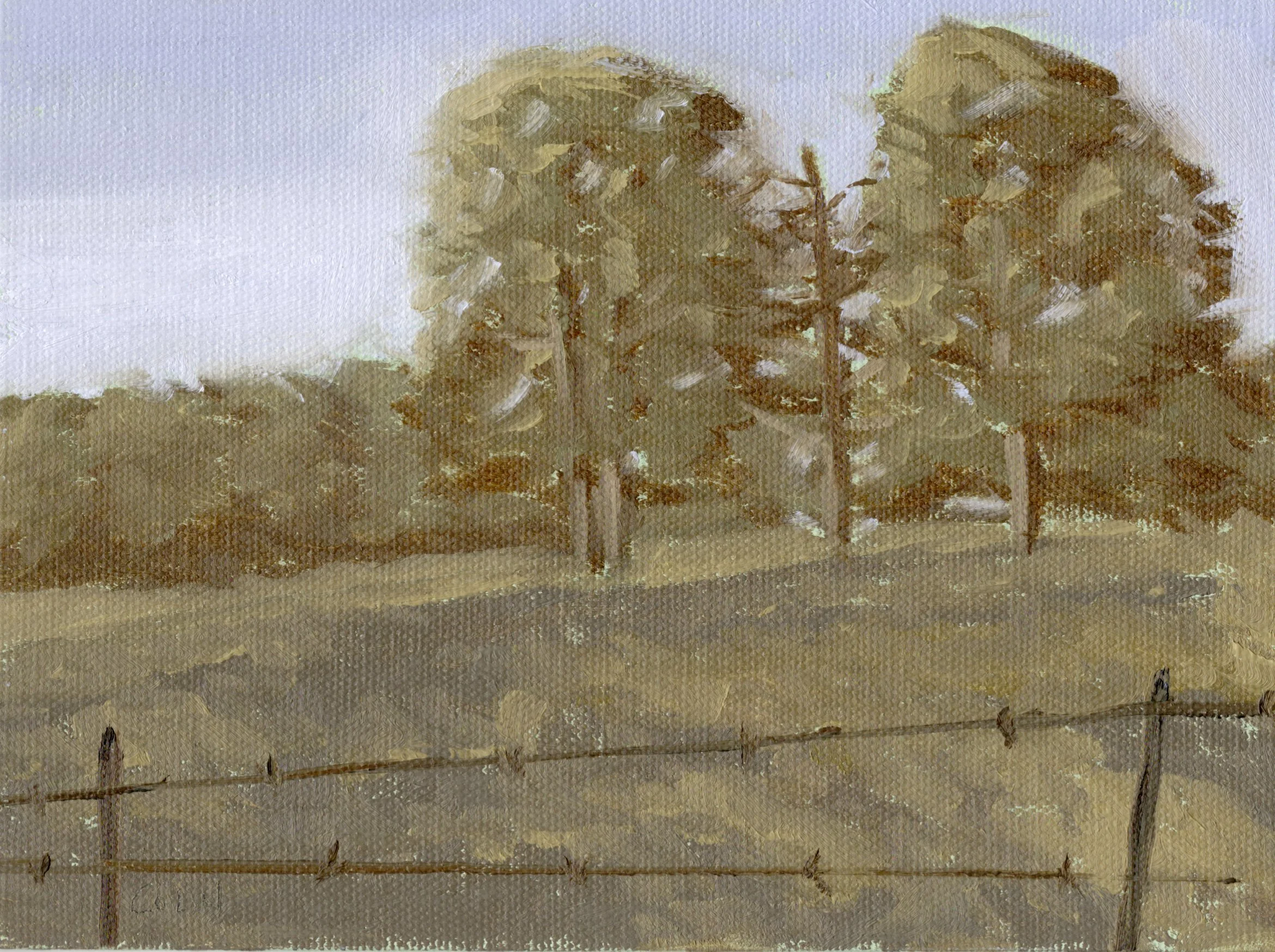 Plein Air - Alabama Winter Evening