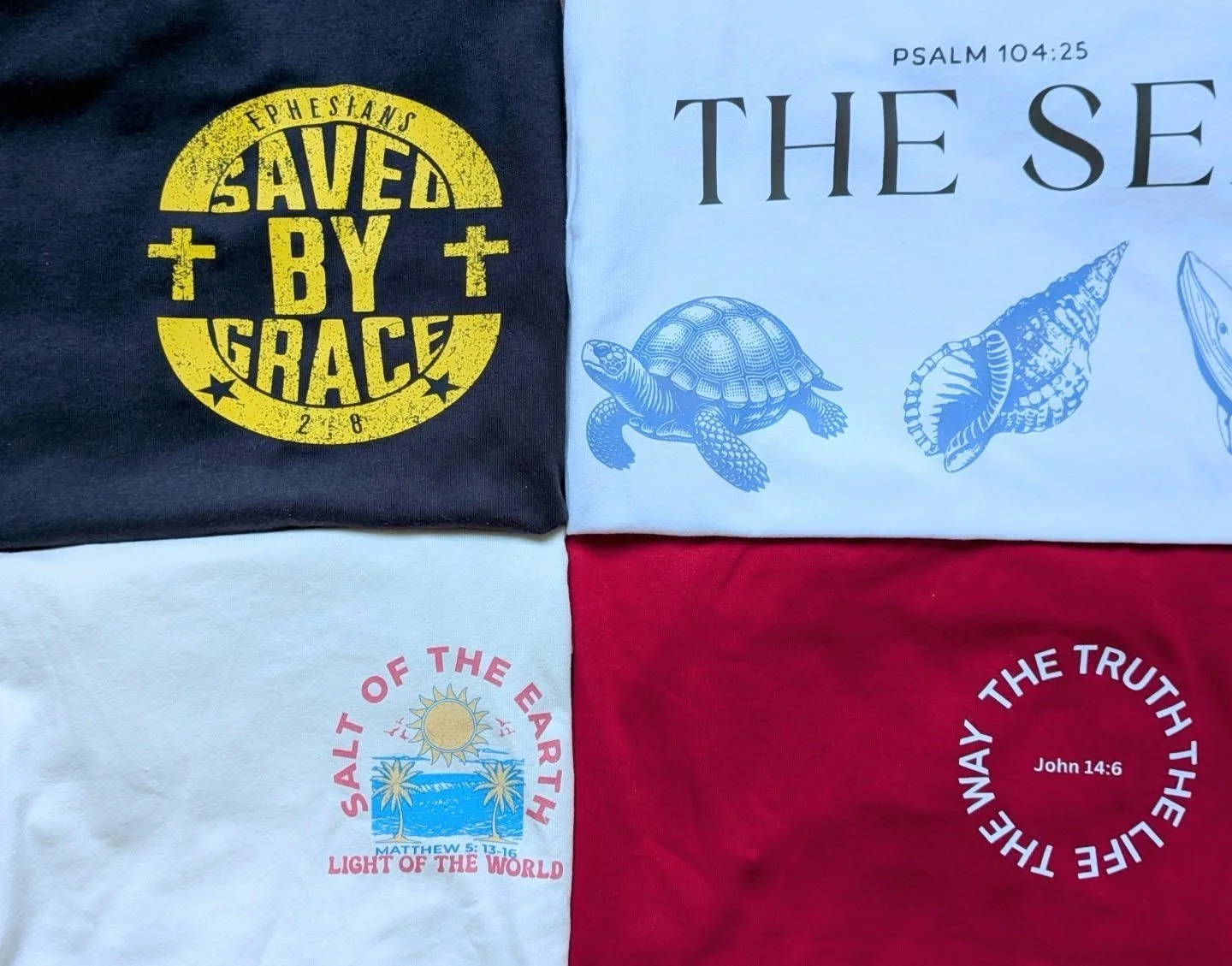 Check out some of our Ts. Which one is your top pick?
#ChristianApparel #CanadianSmallBusiness #christianstreetwear