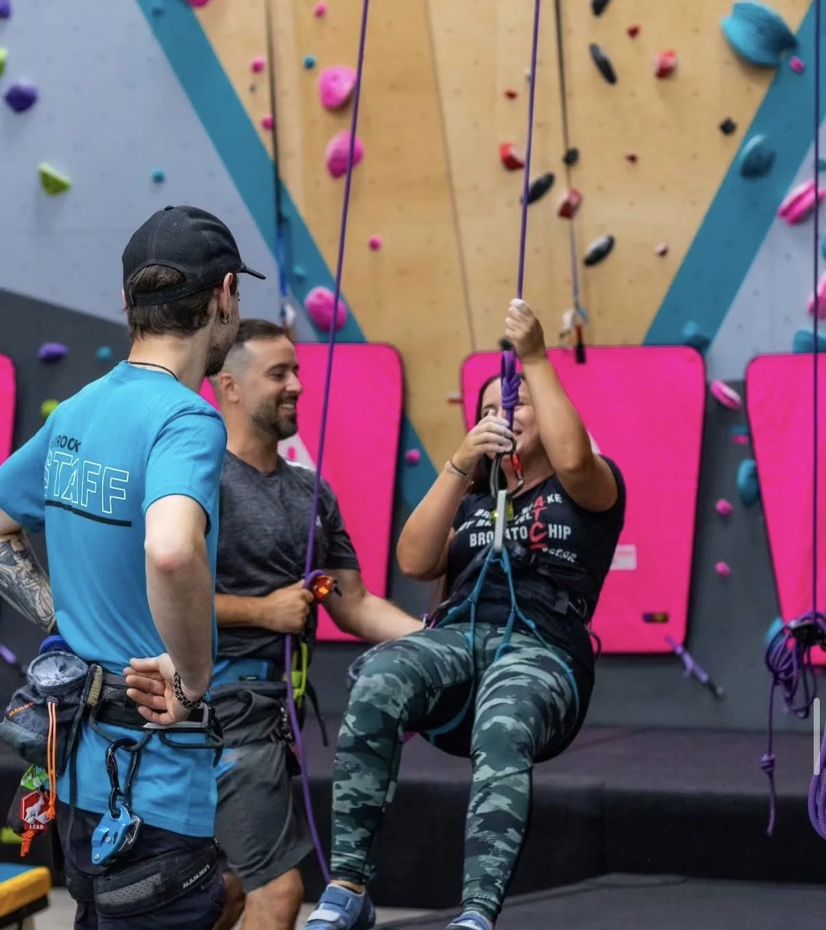 Climbing with a coach