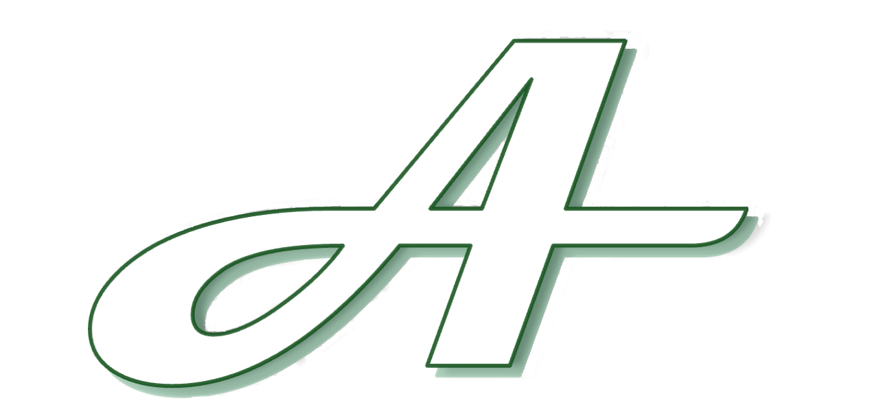 3D white and green number four with a green outline.