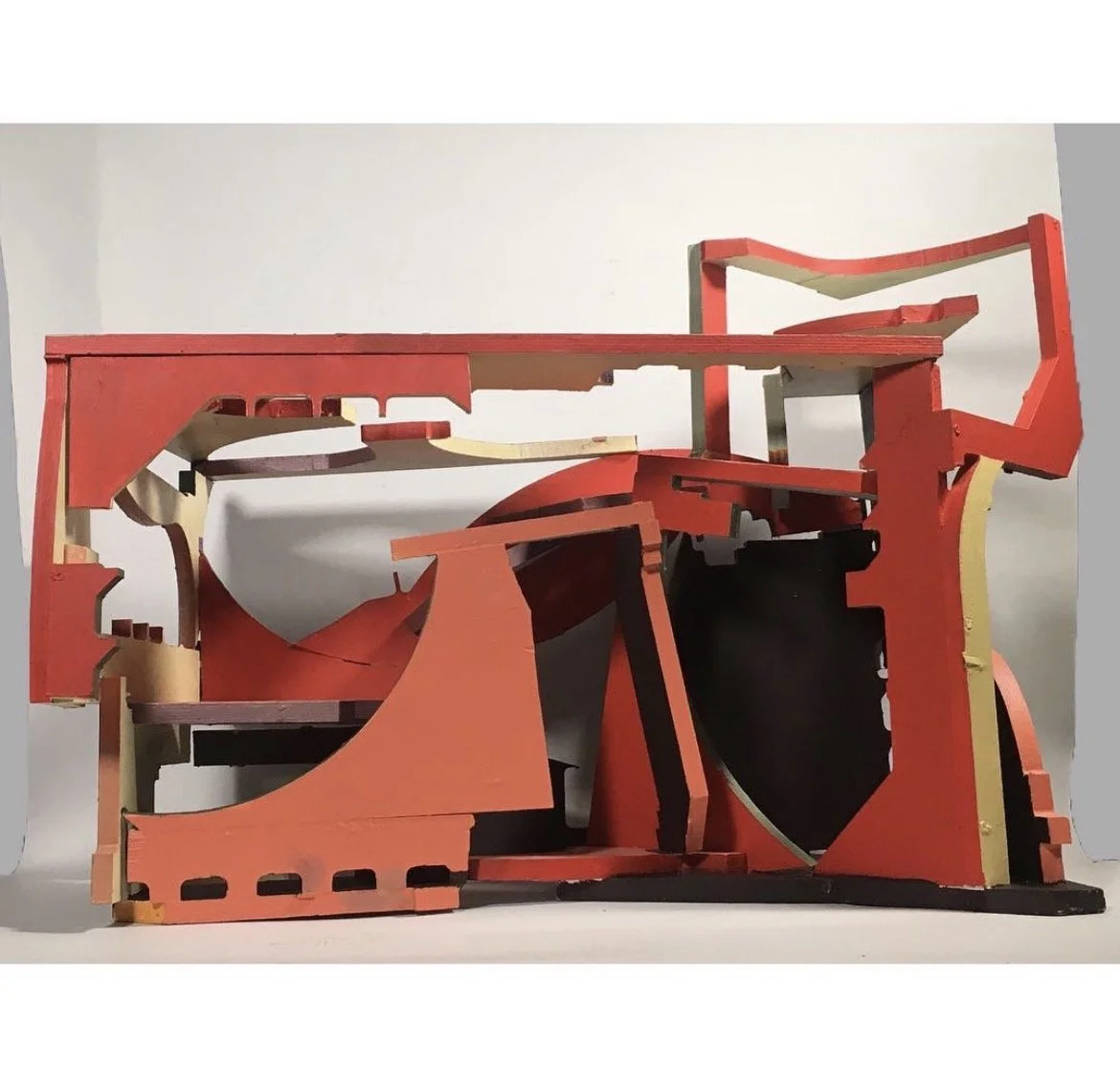 Playground, 26.5" x 32" x 19", repurposed wood, 2019