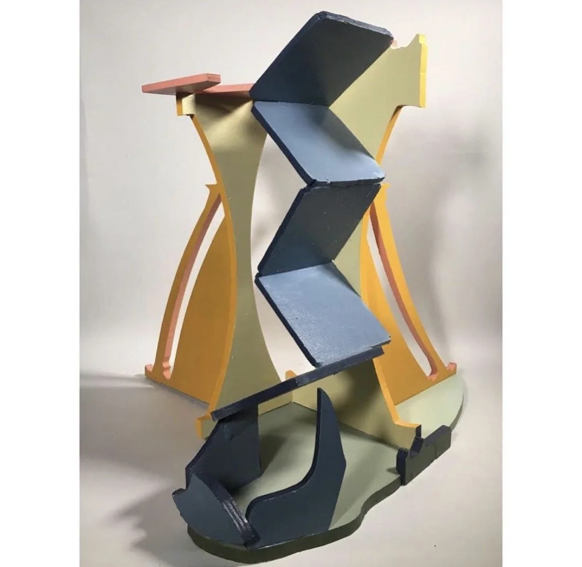 Stair, 31.5" x 30.5" x 34", repurposed wood, 2019