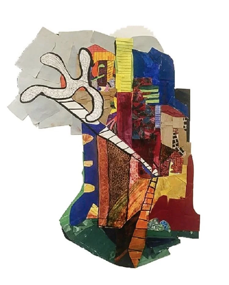 Self Portrait III, mixed media on wood, 2018