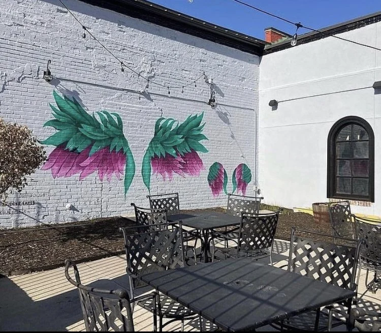 Wings, 5th Street Hardware, Greenville, NC, 2022. Collaboration with Rakia Jackson and Raymond Henderson