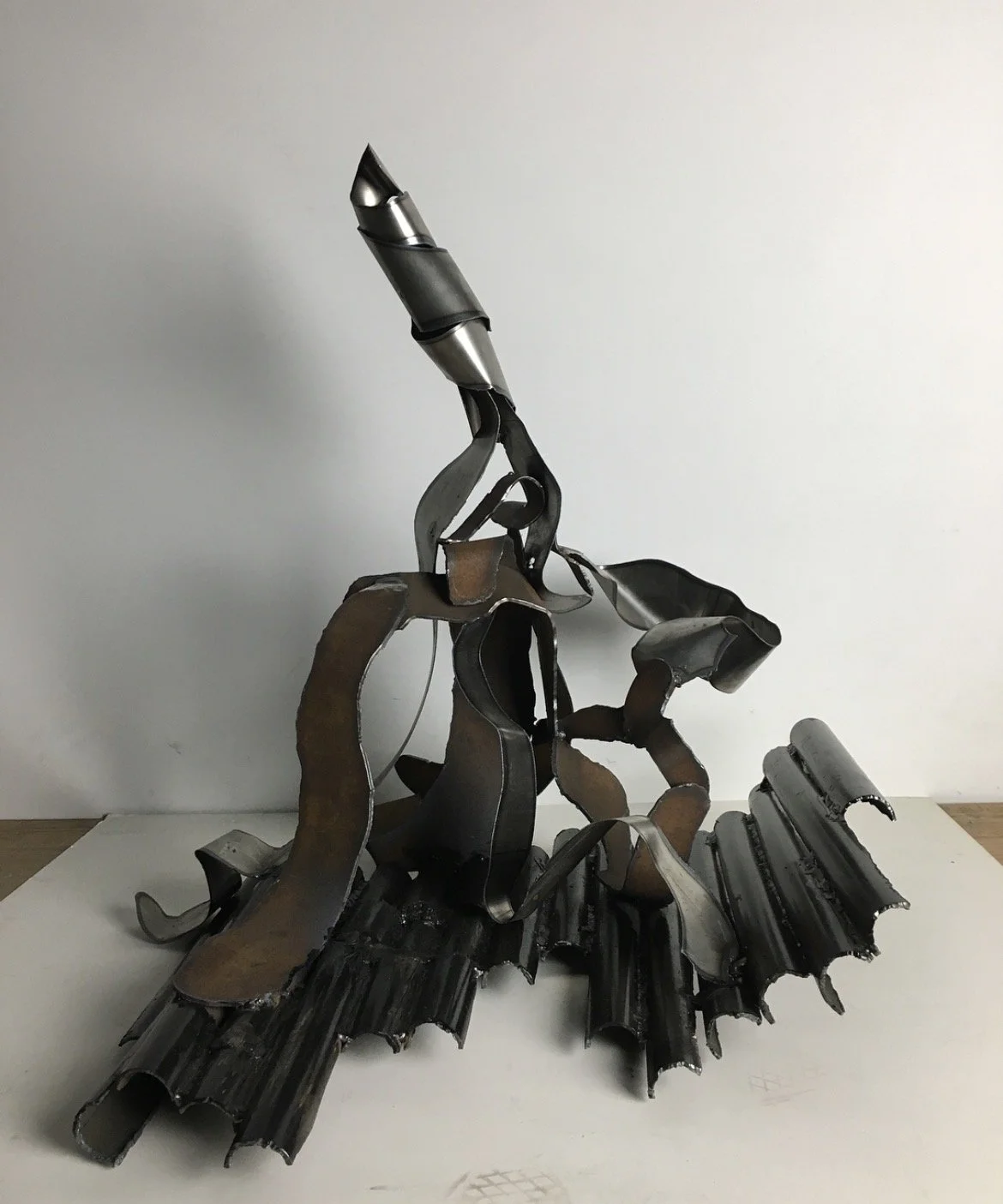 Banana Split / Don't Slip, repurposed steel, 2018