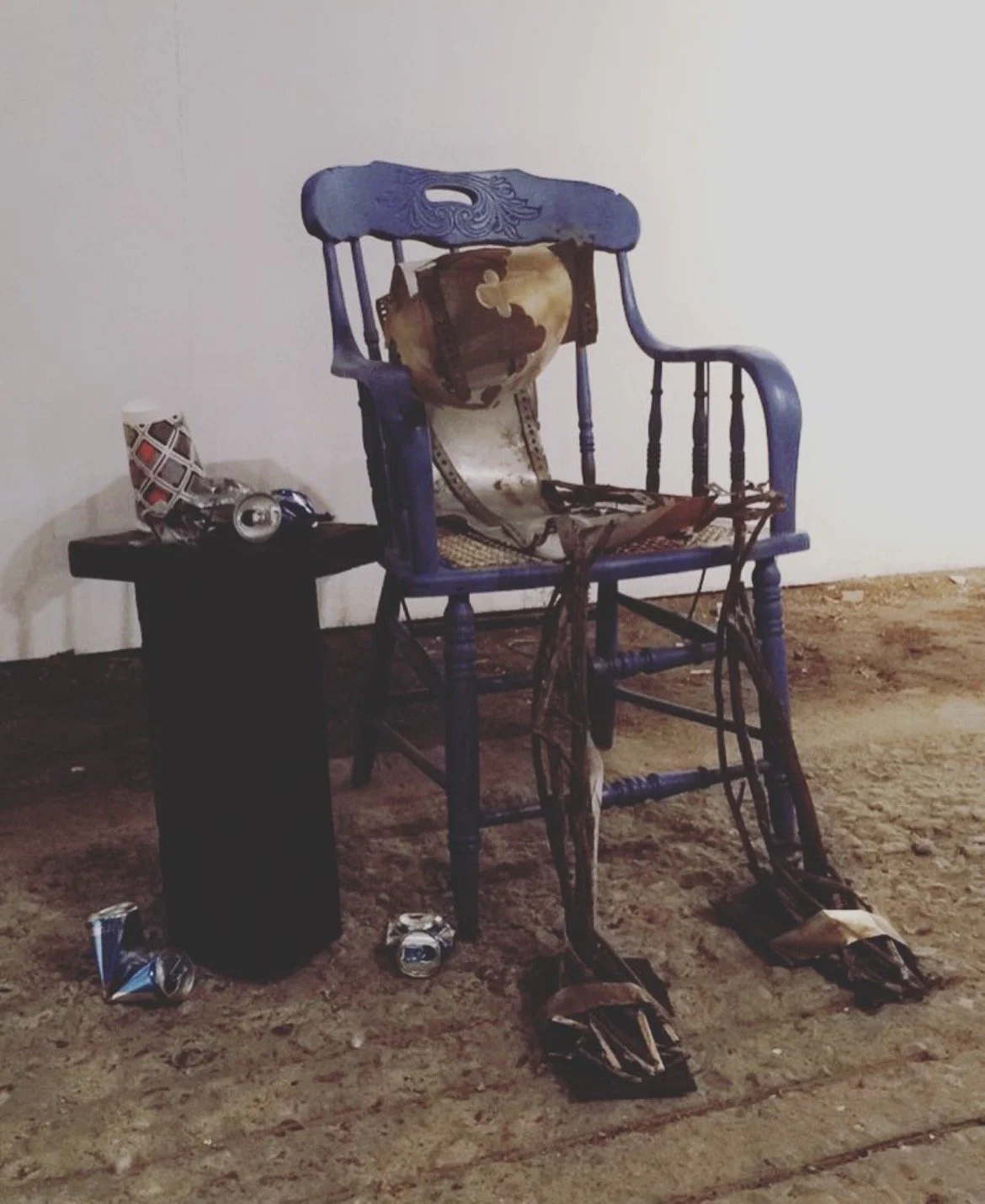 No Kings, repurposed materials, sticks, 2016