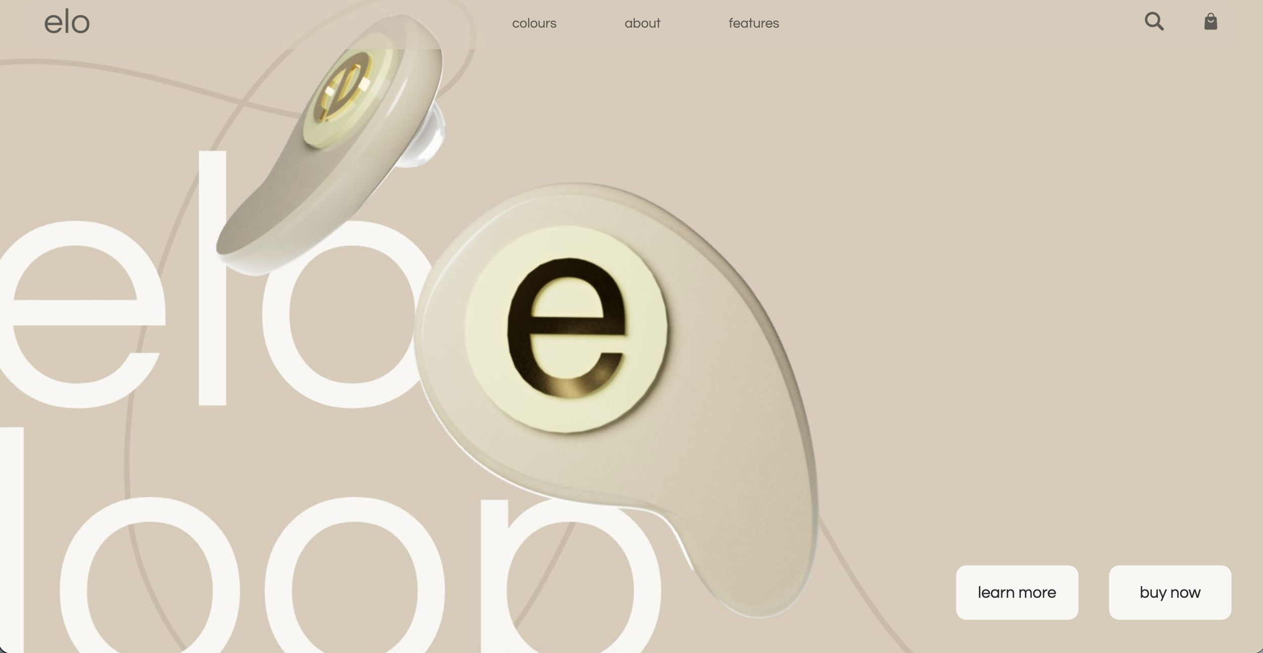 Elo Earbuds Website Design