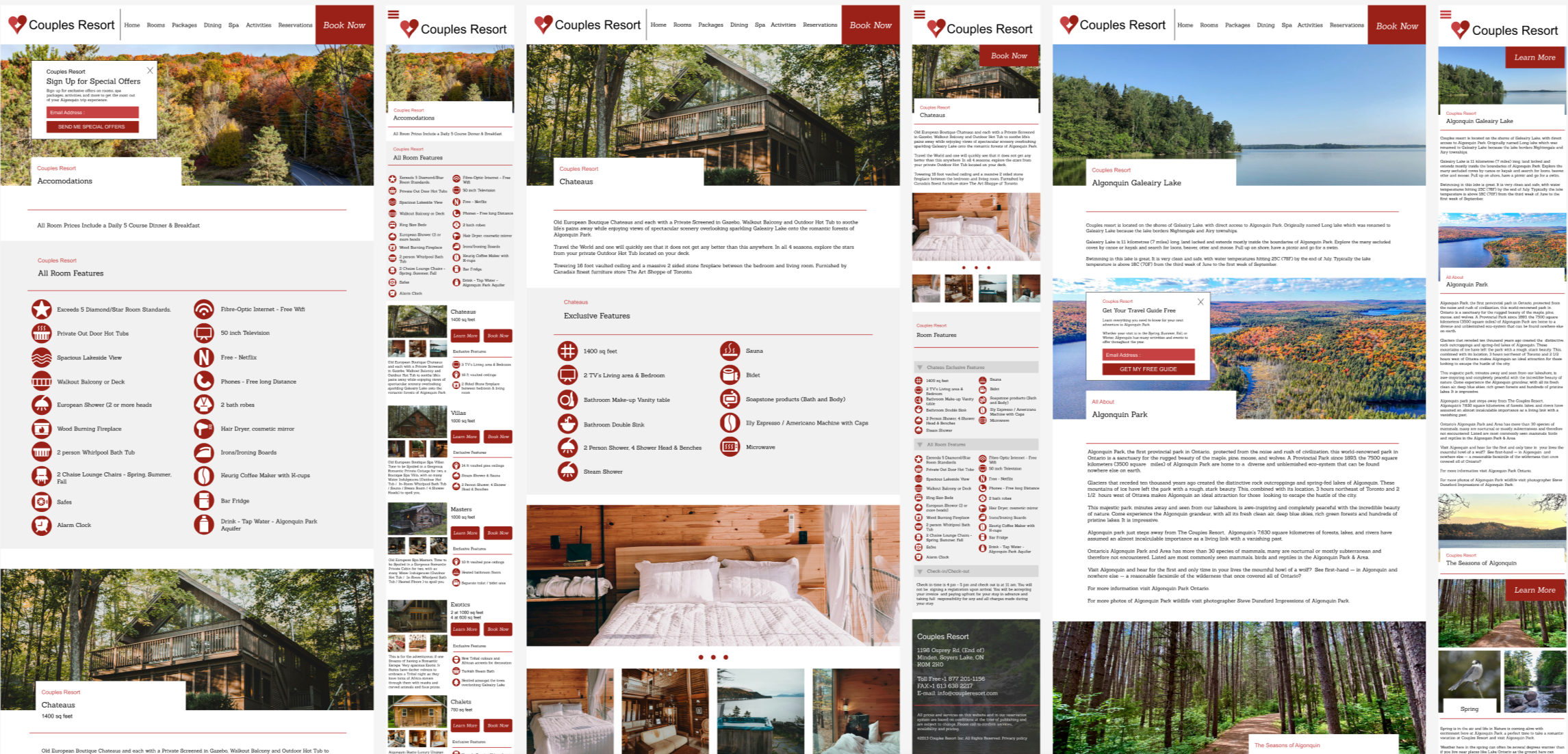 Couples Resort Website Redesign