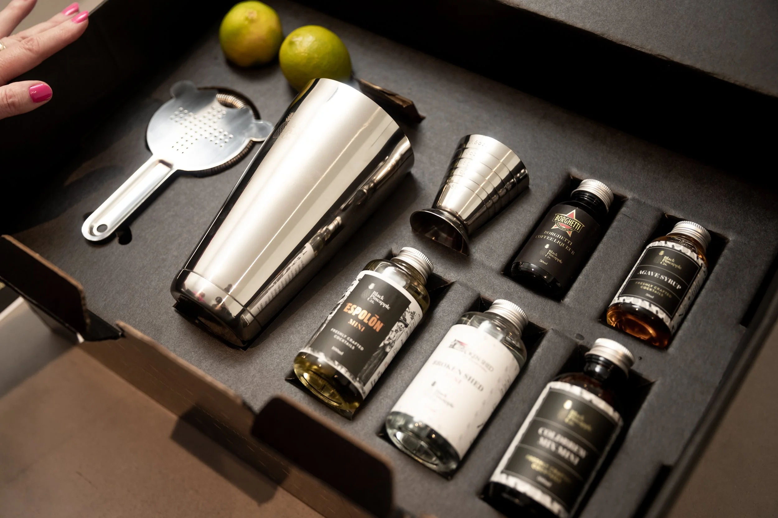 Black Pineapple Masterclass Box and labels