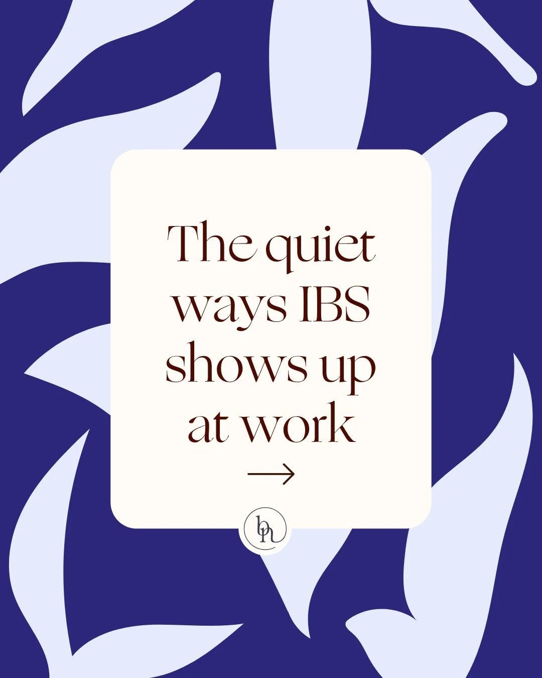 IBS doesn&rsquo;t always show up loudly.

What I often see in clinic is women who look completely composed on the outside&hellip; while quietly managing their gut all day.

Leaving earlier than necessary for the commute.

Scanning meeting rooms for t