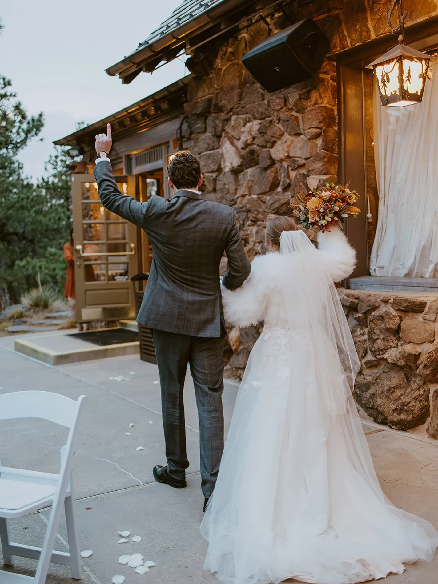 Walking into forever, surrounded by the beautiful Colorado mountains🏔️ Lookout Mountain, you never disappoint ❤️

Planning &amp; Coordinating @ivoryoaksevents
Photography @roaming.photo
Venue @boettchermansion
Florist @parsleyandvalentine
Catering &