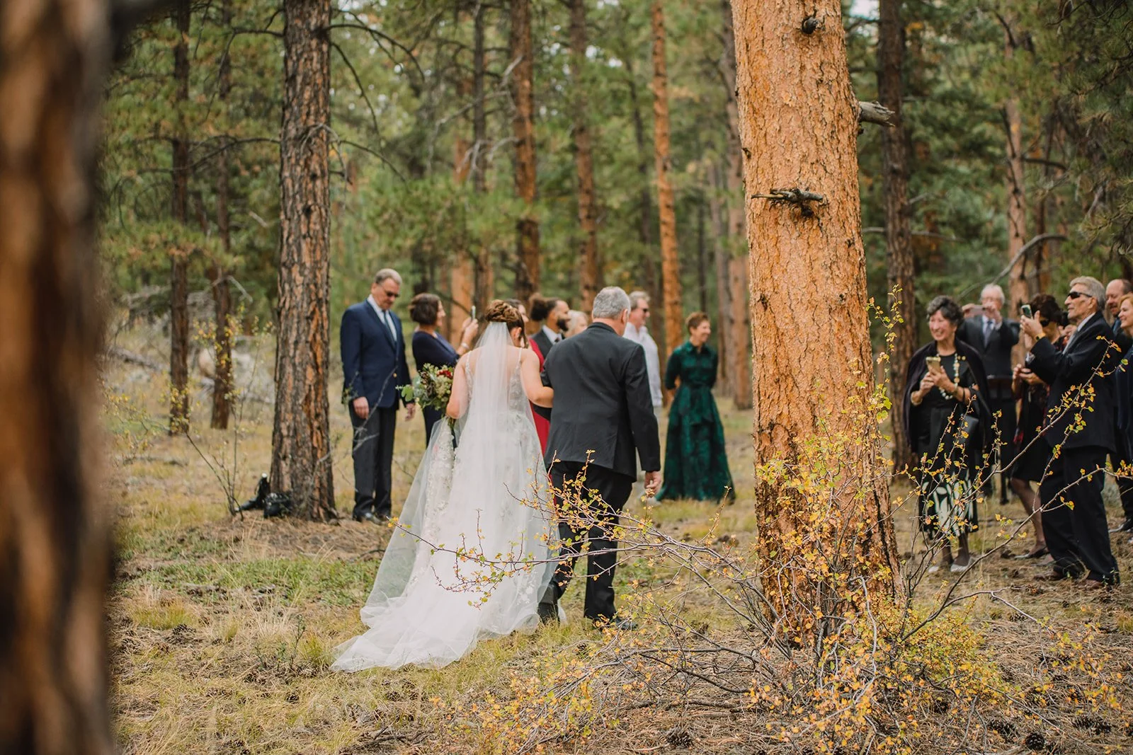 Fall Colorado Springs mountain wedding