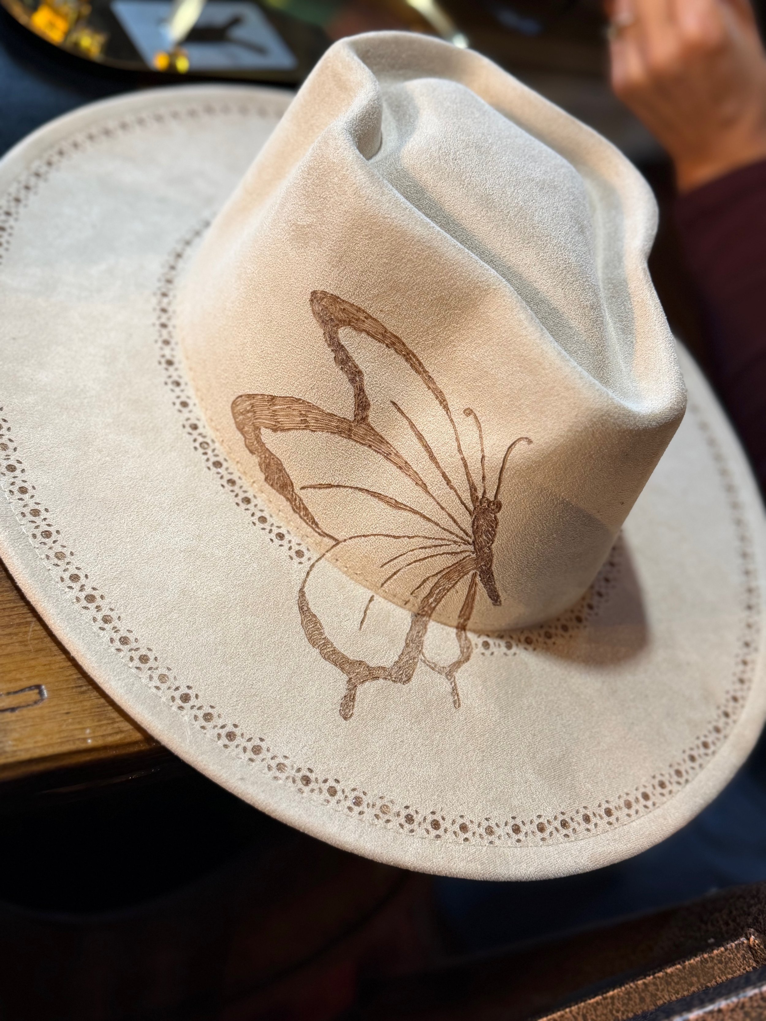 Butterfly at Singe Hat Burning Workshop