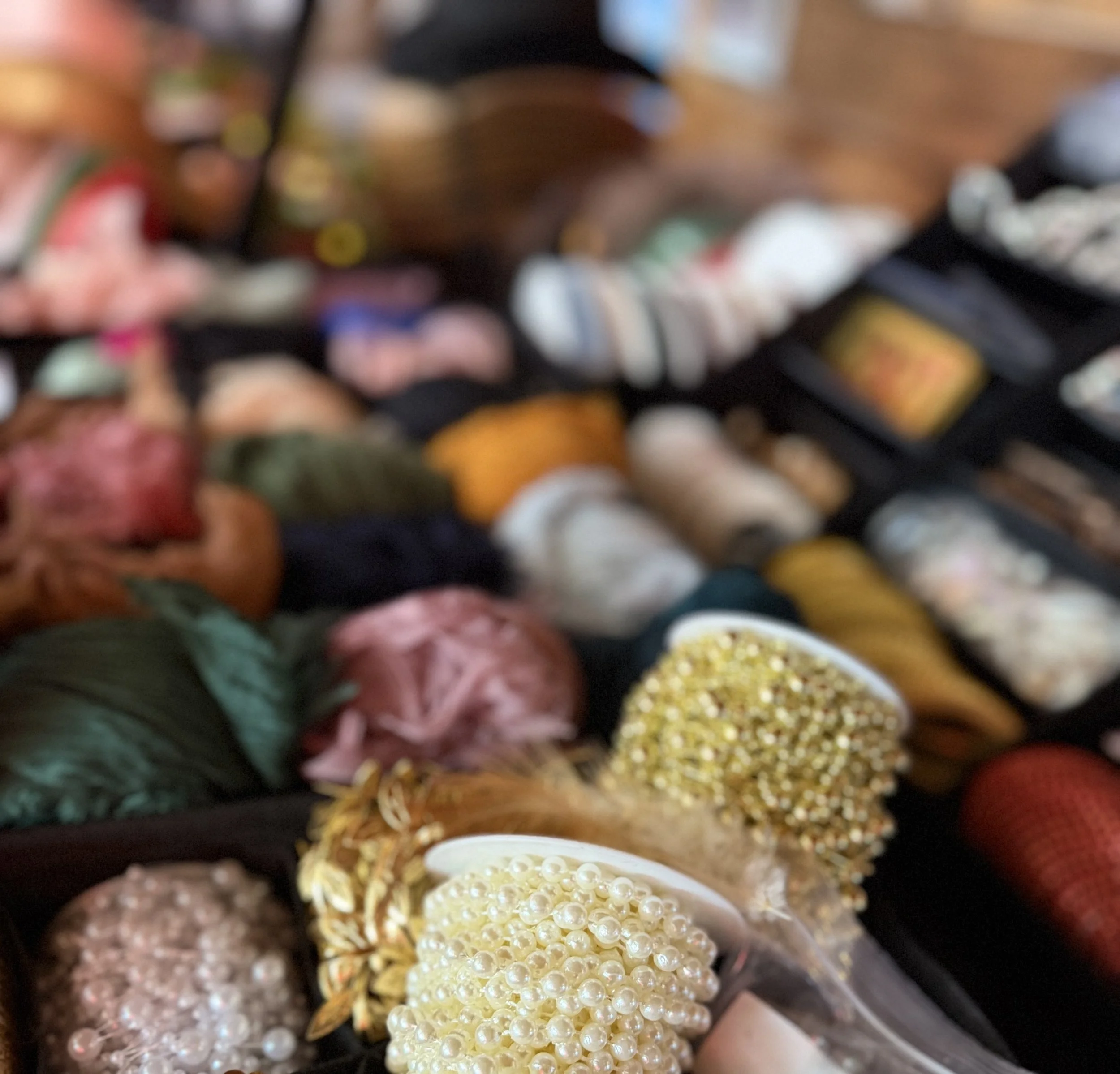 Close-up of assorted colorful sprinkles and toppings, likely on baked goods or desserts.